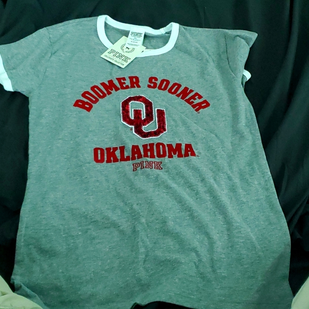 NWT PINK VICTORIA SECRET BLING TSHIRT